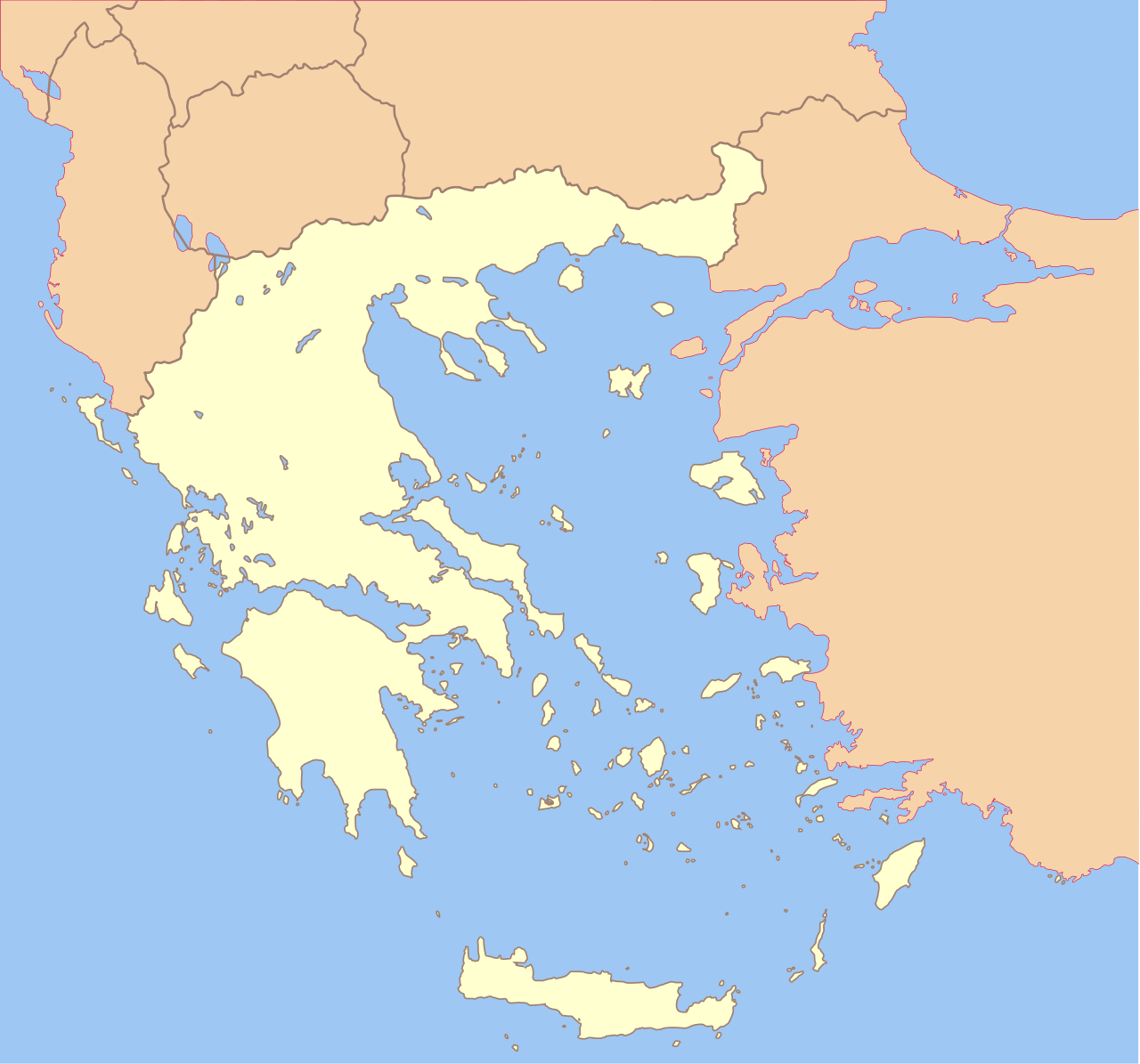 Χάρτης Ελλάδας